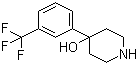 4-(3-三氟甲基)苯基-4-哌啶醇分子结构 (CAS 2249-28-7)