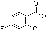 2-Chloro-4-fluorobenzoic acid molecular structure (CAS 2252-51-9)