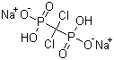 structure of CAS# 22560-50-5, Dichloromethylenediphosphonic acid disodium salt
