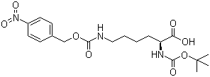 CAS 登录号：22601-53-2, N-(叔丁氧羰基)-N'-[[(4-硝基苯基)甲氧基]羰基]-L-赖氨酸