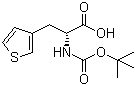 structure of CAS# 226880-86-0, N-叔丁氧羰基-D-3-(3-噻吩基)丙氨酸