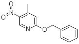 structure of CAS# 22754-93-4, 4-Methyl-5-nitro-2-(phenylmethoxy)pyridine