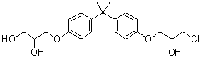 CAS 登录号：227947-06-0, 3-[4-[1-[4-(3-氯-2-羟基丙氧基)苯基]-1-甲基乙基]苯氧基]-1,2-丙二醇