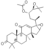 CAS # 228095-18-9, Alisol K 23-acetate, (8alpha,9beta,14beta,16beta,17alpha,23S,24R)-23-(Acetyloxy)-16,17:24,25-diepoxy-dammar-12-ene-3,11-dione