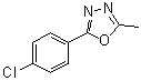 structure of CAS# 22815-98-1, 2-(4-Chlorophenyl)-5-methyl-1,3,4-oxadiazole