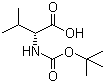 structure of CAS# 22838-58-0, Boc-D-缬氨酸