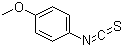CAS 登录号：2284-20-0, 4-甲氧基苯基异硫氰酸酯