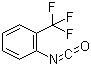 CAS # 2285-12-3, 2-(Trifluoromethyl)phenyl isocyanate, 1-Isocyanato-2-(trifluoromethyl)benzene