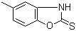 structure of CAS# 22876-22-8, 2-巯基-5-甲基苯并恶唑