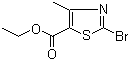 structure of CAS# 22900-83-0, 2-溴-4-甲基噻唑-5-甲酸乙酯