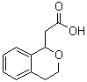 structure of CAS# 22901-11-7, 3,4-二氢-1H-2-苯并吡喃-1-乙酸