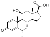 structure of CAS# 229019-44-7, 甲泼尼龙 EP 杂质 E