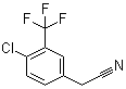 structure of CAS# 22902-82-5, 4-氯-3-三氟甲基苯乙腈