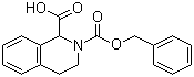 structure of CAS# 22914-95-0, N-Cbz-3,4-dihydro-1H-isoquinolinecarboxylic acid