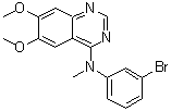 structure of CAS# 229476-53-3, N-(3-Bromophenyl)-6,7-dimethoxy-N-methyl-4-quinazolinamine