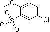 structure of CAS# 22952-32-5, 5-氯-2-甲氧基苯磺酰氯