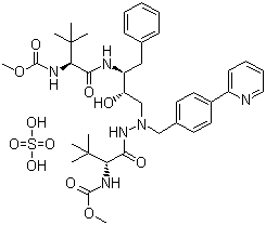 CAS 登录号：229975-97-7, 阿扎那韦硫酸盐