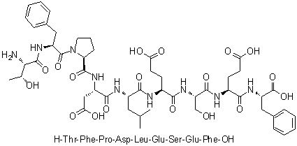 CAS 登录号：229978-31-8, L-苏氨酰-L-苯丙氨酰-L-脯氨酰-L-alpha-天冬氨酰-L-亮氨酰-L-alpha-谷氨酰-L-丝氨酰-L-alpha-谷氨酰-L-苯丙氨酸