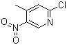 structure of CAS# 23056-33-9, 2-Chloro-4-methyl-5-nitropyridine