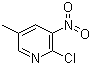 structure of CAS# 23056-40-8, 2-Chloro-5-methyl-3-nitropyridine