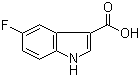 structure of CAS# 23077-43-2, 5-氟吲哚-3-甲酸