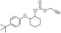 CAS 登录号：2312-35-8, 炔螨特, 2-(4-特丁基苯氧基)环己基丙炔-2-基亚硫酸酯