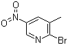 structure of CAS# 23132-21-0, 2-溴-5-硝基-3-甲基吡啶