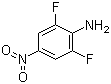 structure of CAS# 23156-27-6, 2,6-二氟-4-硝基苯胺