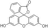 structure of CAS# 2321-07-5, 荧光素