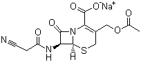 structure of CAS# 23239-41-0, 头孢乙腈钠