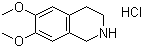 structure of CAS# 2328-12-3, 6,7-Dimethoxy-1,2,3,4-tetrahydroisoquinoline hydrochloride