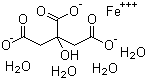 structure of CAS# 2338-05-8, 柠檬酸铁四水合物