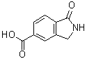 structure of CAS# 23386-40-5, 2,3-二氢-1-氧代-1H-异吲哚-5-羧酸