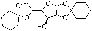structure of CAS# 23397-76-4, 1,2:5,6-Di-O-cyclohexylidene-alpha-D-glucofuranose