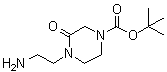 structure of CAS# 234108-58-8, 4-(2-氨基乙基)-3-氧代-1-哌嗪羧酸叔丁酯