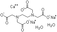 structure of CAS# 23411-34-9, 乙二胺四乙酸钙二钠盐