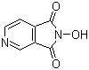 N-羟基-3,4-吡啶二甲酰亚胺分子结构 (CAS 23439-88-5)