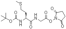 CAS 登录号：23446-04-0, 1-[[N-[N-[(1,1-二甲基乙氧基)羰基]-L-蛋氨酰]甘氨酰]氧基]-2,5-吡咯烷二酮