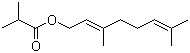structure of CAS# 2345-26-8, Geranyl isobutyrate