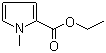 1-甲基吡咯-2-甲酸乙酯分子结构 (CAS 23466-27-5)