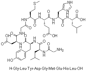 CAS # 234770-08-2, Glycyl-L-leucyl-L-tyrosyl-L-alpha-aspartylglycyl-L-methionyl-L-alpha-glutamyl-L-histidyl-L-leucine