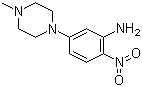 structure of CAS# 23491-48-7, 5-(4-甲基哌嗪)-2-硝基苯胺