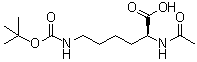structure of CAS# 23500-04-1, N2-乙酰基-N6-[叔丁氧羰基]-L-赖氨酸