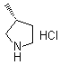 structure of CAS# 235093-98-8, (3R)-3-甲基吡咯烷盐酸盐
