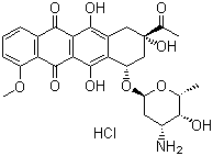 structure of CAS# 23541-50-6, 盐酸佐柔比星