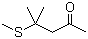 structure of CAS# 23550-40-5, 4-Methylthio-4-methyl-2-pentanone