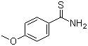 CAS # 2362-64-3, 4-Methoxybenzothioamide, 4-Methoxybenzene-1-carbothioamide, 4-Methoxythiobenzamide