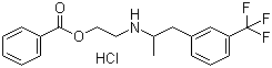 structure of CAS# 23642-66-2, 盐酸苯氟雷司