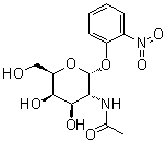structure of CAS# 23646-67-5, 2-硝基苯基 2-(乙酰氨基)-2-脱氧-alpha-D-吡喃半乳糖苷