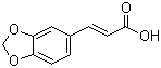 CAS 登录号：2373-80-0, 3,4-(亚甲二氧)肉桂酸